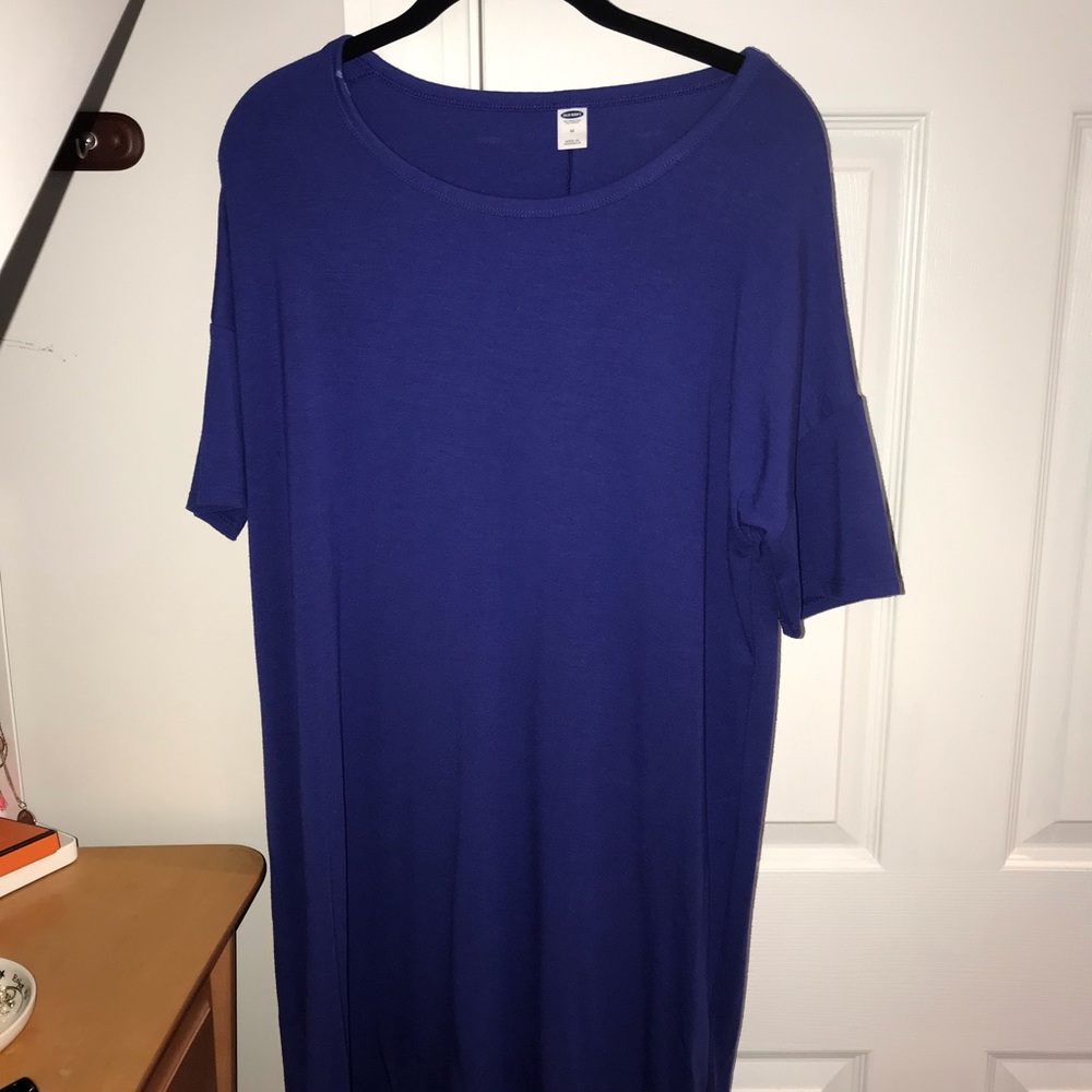 Old Navy Royal Blue Short Sleeve Shift Dress